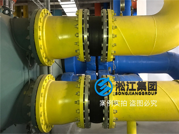 合肥京東方B9橡膠軟接頭?安裝現場